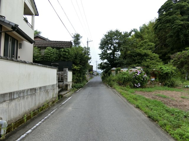 荒島町売り土地の前面道路含む現地写真