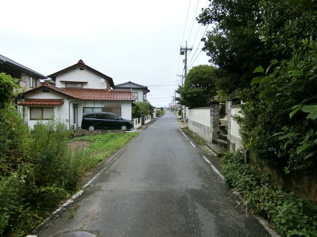 荒島町売り土地の前面道路含む現地写真