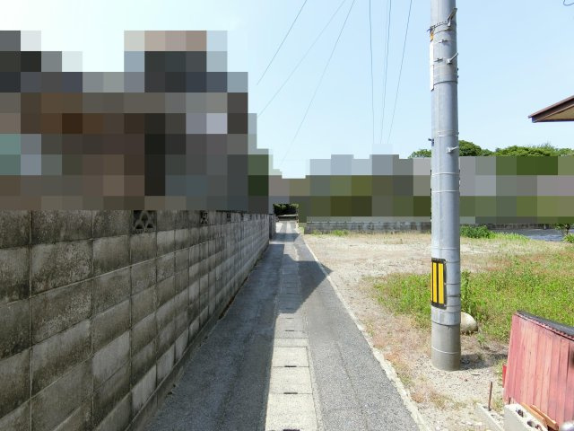米子市河崎売地の前面道路含む現地写真