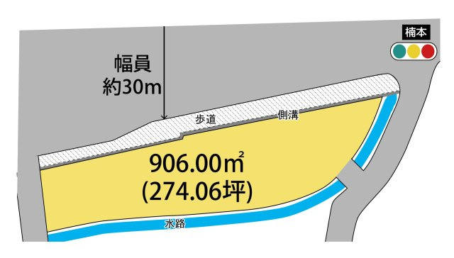 和歌山市楠本・土地・126598の区画図