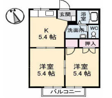 ハイツアールデコの間取り