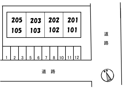 ハイツアールデコの区画図