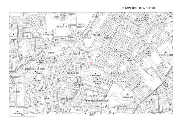 売土地　佐倉市井野(更地)の地図