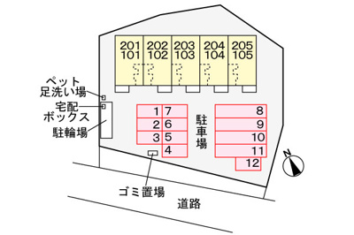 【区画図】 | 雅 | 駐車場