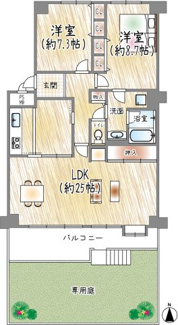 【間取り】 | 光風台レックスマンション１号棟