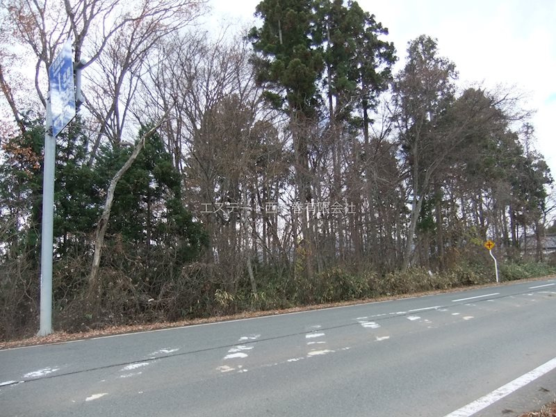 花巻市狼沢第２地割　土地の外観|県道286号線側