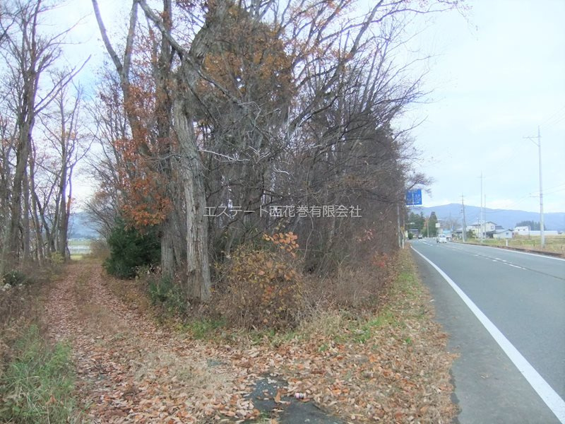 花巻市狼沢第２地割　土地の外観|現地南端