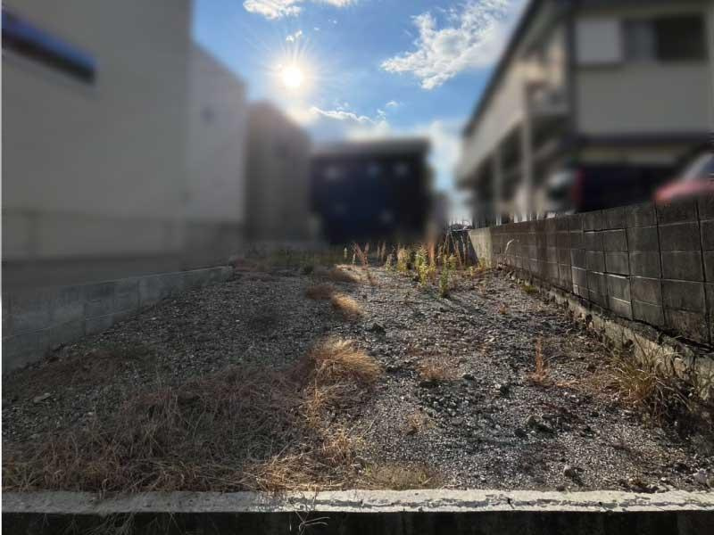 鴨部3丁目　建築条件なし　売土地の外観