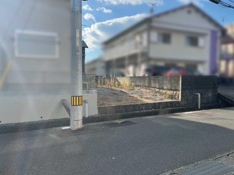 鴨部3丁目　建築条件なし　売土地の外観