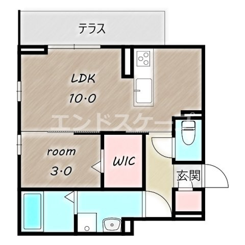 コンフォート岩押の間取り|高崎、前橋エリアのお部屋探しはエンドスケープまで！お客様の理想お聞かせ下さい♪