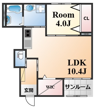 アルバ西岡本の間取り