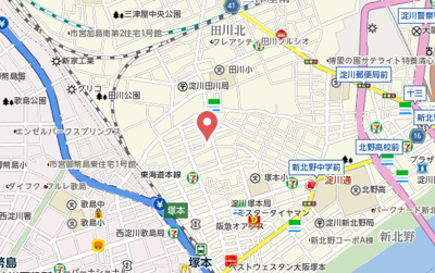 【地図】 | フジパレス塚本東