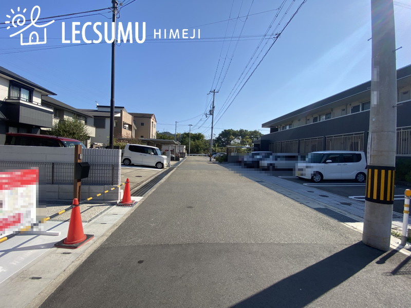 姫路市継Ⅱ／全３棟の前面道路含む現地写真|同社施工例