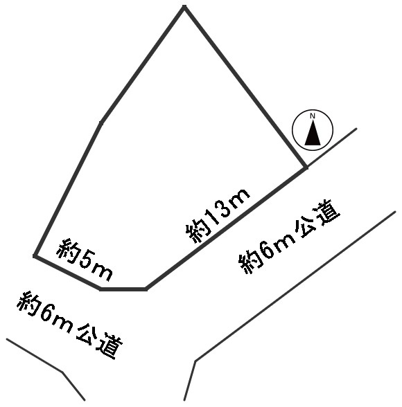 ６４６０３　岐阜市若福町土地の区画図