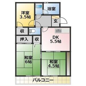 すみれハイツ　　刈谷市の賃貸ならクラスホーム刈谷店の間取り