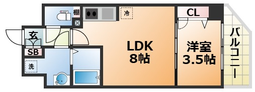 スワンズシティ神戸湊川の間取り
