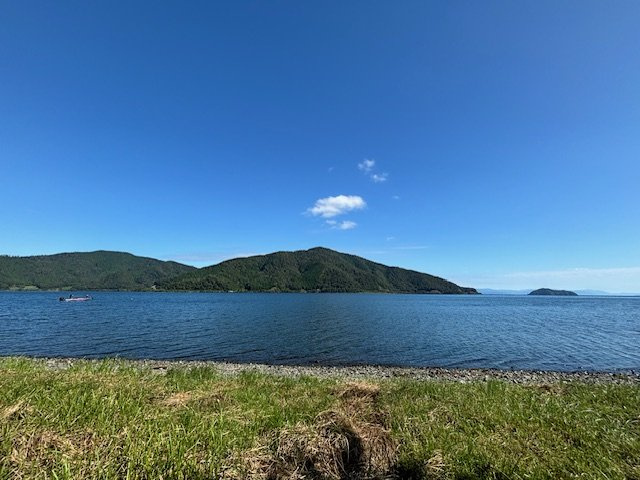 奥琵琶湖！！湖岸別荘ホテル用地の外観|湖岸正面写真