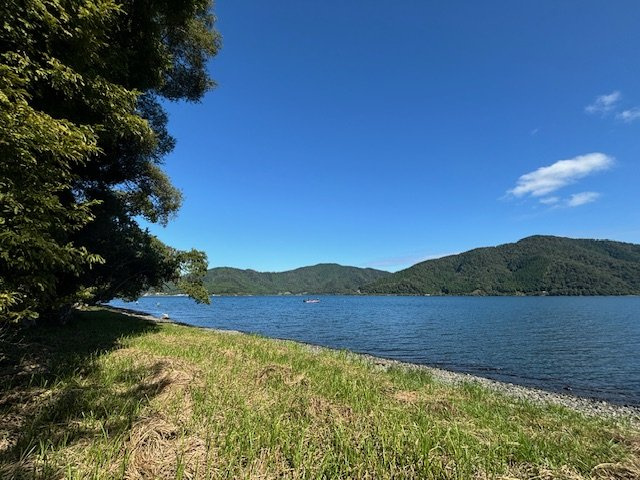 奥琵琶湖 湖岸売り土地の周辺|湖岸東へ望む
