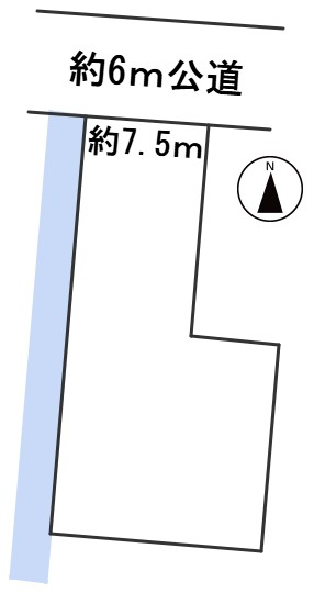 ６４５７９　岐阜市野一色土地の区画図