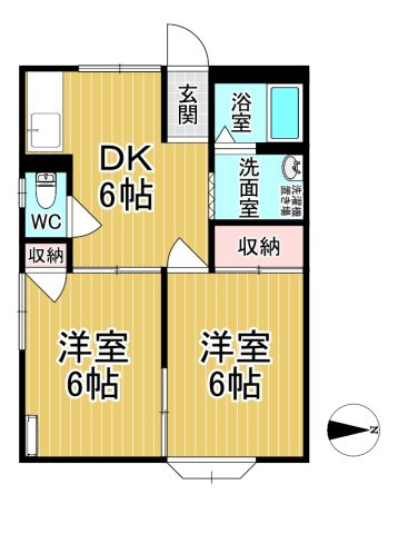 【間取り】 | ルナコートⅢ | ファミリーさん向けのお部屋です♪