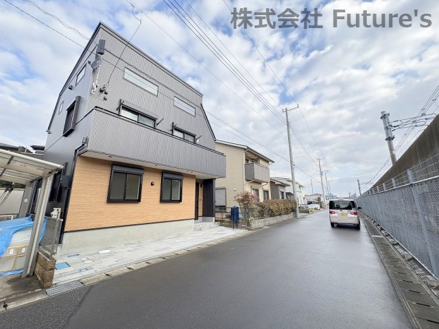 流山市木1丁目　新築戸建　全1棟の前面道路含む現地写真|前面道路含む現地写真です。