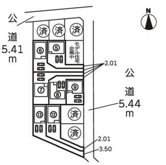 【区画図】 | 【名古屋市北区楠味鋺5丁目204新築戸建13号棟】✨️仲介手数料無料✨️味鋺小学校・北中学校