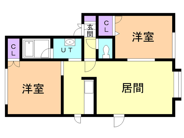 ベルシーヌ祝津の間取り