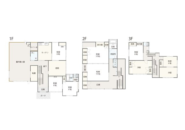 【間取り】 | 東根市野田　中古戸建 | 1180万円、9DK、土地面積466.54m2、建物面積326.29m2