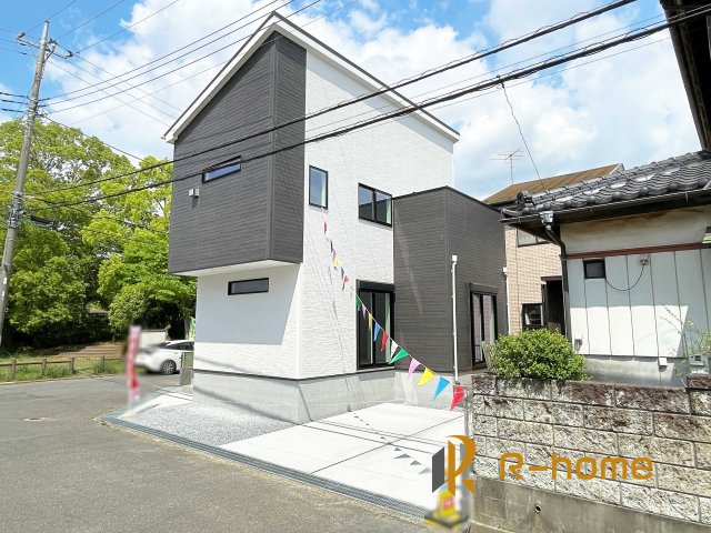 牛久市刈谷町1丁目24-1期　新築戸建て　1号棟の外観|建物完成いたしました！
ご予約で『平日』や『夕方』などでもご見学可能です！
