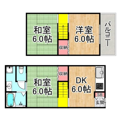 ペディハウス御供田の間取り