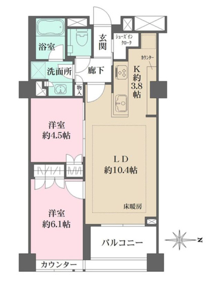 【間取り】 | パークハウス中野アーバンス