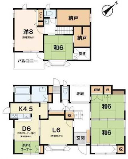 【間取り】 | 大津市仰木の里東6丁目5-13　中古戸建
