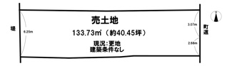 【土地図】 | 磯城郡田原本町大字新町【建築条件なし】【更地】