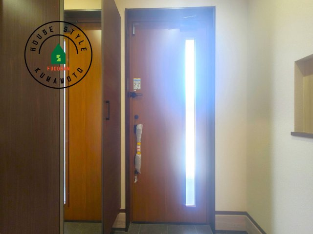 熊本市東区長嶺東9丁目第2-4棟（1号棟）の防犯設備|二重ロックでしっかり防犯対策ができます。