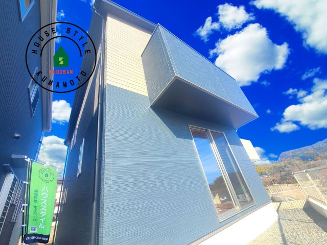 熊本市東区長嶺東9丁目第2-4棟（3号棟）の外観|デザイン性のある外観です。