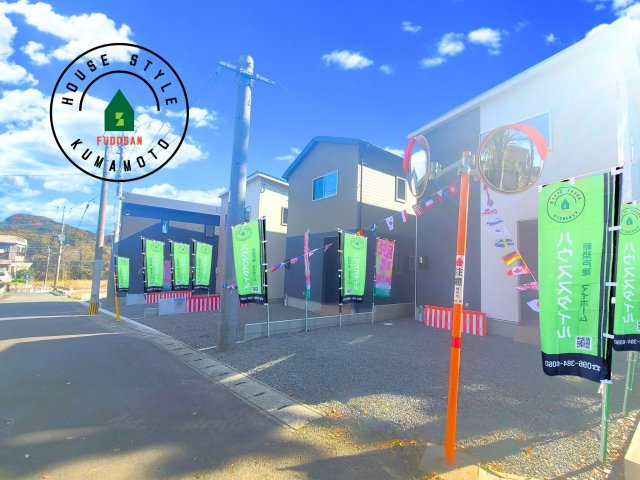 熊本市東区長嶺東9丁目第2-4棟（3号棟）の前面道路含む現地写真|見学の時間などお気軽にお問い合わせ下さい。