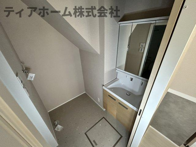 ウィズ大中Ⅰの洗面所|コンパクトで使いやすい洗面所