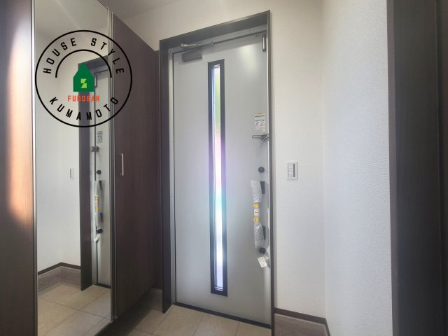 熊本市東区長嶺東9丁目第2-4棟（4号棟）の防犯設備|二重ロックでしっかり防犯対策ができます。