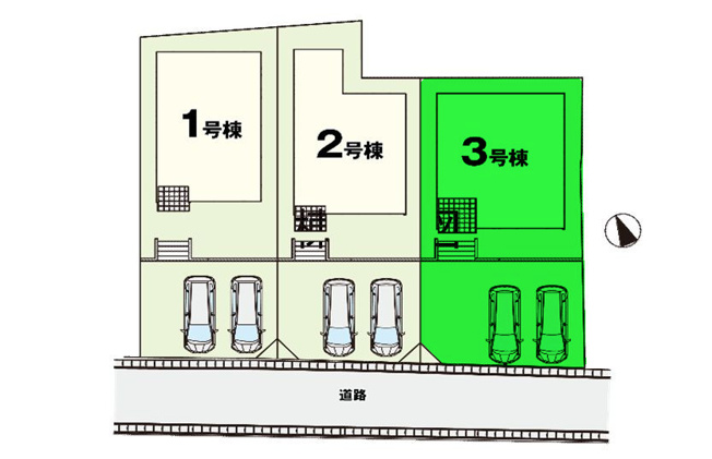 【区画図】 | アーバンスタイル高崎市倉賀野町1期ー③ | 明るい南接道！