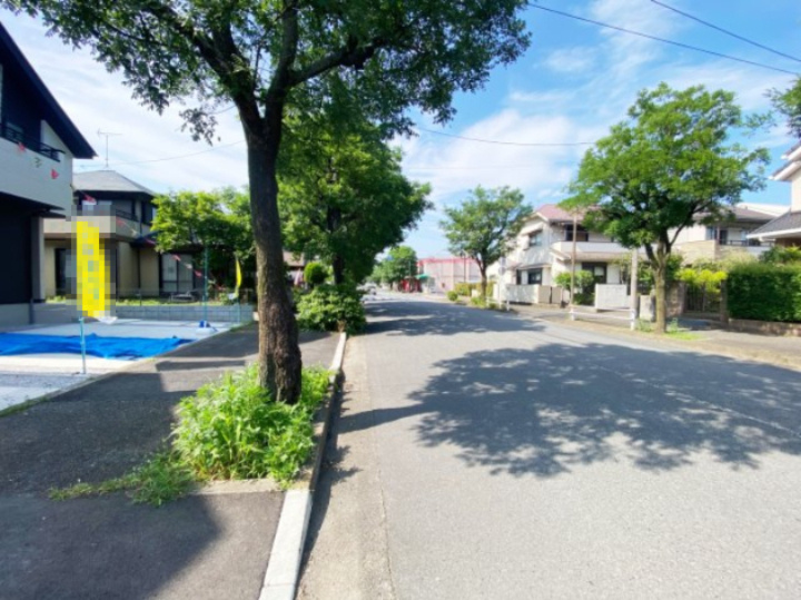 祝　成約済み　八王子市　清川町　新築戸建て　４期の前面道路含む現地写真|～仲介手数料無料☆八王子ひなた不動産～八王子市清川町　新築戸建て