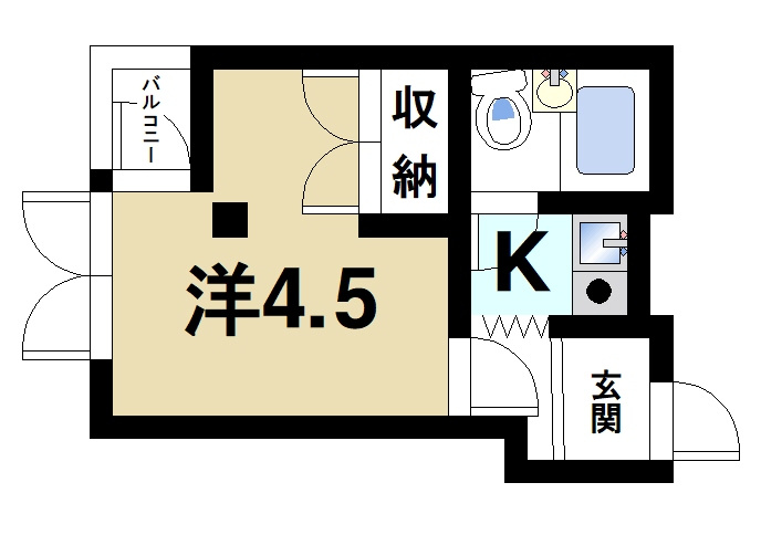 メゾンヒグチの間取り|一人暮らしも快適に満喫できます