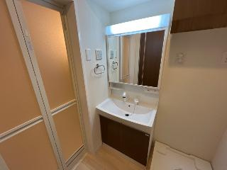 仮称）寒河江市内の袋新築アパートの洗面所|洗髪洗面化粧台（イメージ）