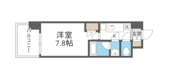 パークフラッツ江坂の間取り