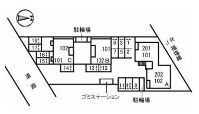 【区画図】 | シャーメゾンアイサイト　B棟