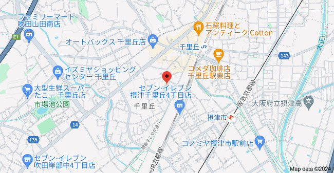 ステーションハイツ千里丘の地図
