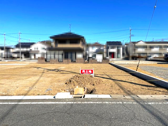 小野市神明町分譲地5区画　3号地の前面道路含む現地写真