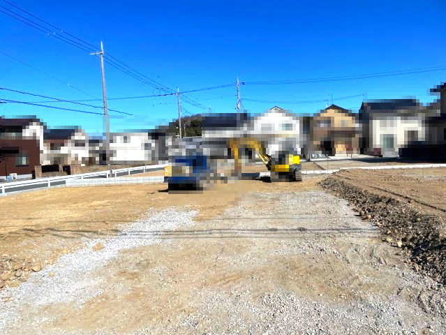 小野市神明町分譲地5区画　4号地の前面道路含む現地写真