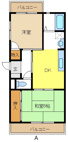 アイリス中平の間取り