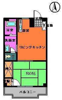 【間取り】 | サニービル　４０３号室