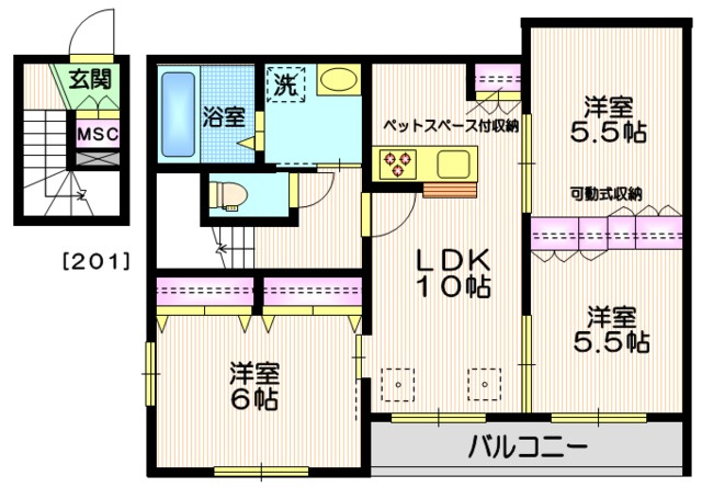 Cellar　桜新町の間取り